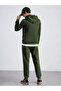 Men's Basic Plain Oversize 3 Thread Raised Tracksuit Suit - 3