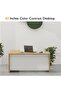 Noce 1825 L-Shaped Executive Wooden Desk with Melamine Finish-Light Imperia with White - 5