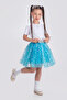 Star Printed 23 April Fluffy Show Birthday Party Skirt