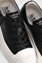 Genuine Leather Lace-Up Special Sole Women's Sneaker Shoes Black