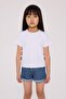 BG Store Girls' White T-Shirt - 2