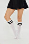Circle Model Women's Cotton Elastic Knee Socks