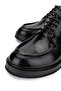Men's Genuine Leather Black Opening Casual Shoes - 3