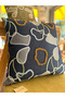 Punch Embroidered Throw Pillow Cover 42 X 42