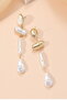 Women's Earrings Imported Special Series Baroque Circle Stick Drop Model Dangle Non Tarnish Earrings - 2
