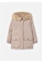 Girl's Coat Beige - 3