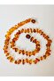 Free Natural Cut Caramel Amber Child Necklace - 2