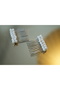 2 Pieces White Mini Comb Buckle, Engagement-Wedding-Wedding Comb Buckle - 4