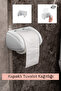 Toilet Roll Holder with Lid Transparent Adhesive Toilet Roll Holder Attachment - Wall Hangable