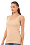 Özkan 0111 - 3-Pack Women's Ribbing Undershirt, 100% Cotton, Flexible and Comfortable Ribbing, Thick Straps - 4