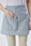 Striped Half Short Apron - Cafe, Barista, Hairdresser, Bartender, Florist, Kitchen Apron, Stain Resistant - 4