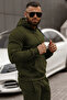 Men's Kangaroo Pocket Hooded Oversize Tracksuit Set - 3