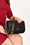 Women's Double Compartment Hand and Shoulder Bag Ald.1153 Black - 4