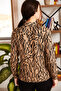 Women's Mink Stripe Pattern Long Sleeve Shirt ARM-20Y001002 - 4