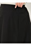 Plus Size Solid High Rise A-Line Midi Skirt - 3