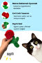 Plush Rose Cat Intelligence Toy Cat Activity Toy with Food Storage and Rustle Sound - 5