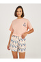Be Wild Graphic T-Shirt and Cactus Print Shorts Set - 4