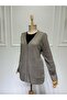 Women's Knitwear Pocket V-Neck Buttoned Mother's Jacket - 2