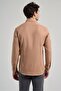 Men's Camel Collar Slim Fit Shirt with Shortable Cufflinks 1004250124_595 - 5