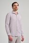 Men's Long Sleeve Striped Pattern Italian Collar Cotton Slim Fit Shirt 1004250180 - 3