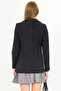 Women's Black Single Button Stamp Jacket Arm-25K 001082 - 6