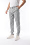 Men's Pleated Winter Trousers Stretch Fabric Fabric Light Gray - Slim Fit & Regular Waist - 4