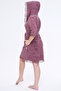 Lace Size Jacquard Bamboo Cotton Dressing Gown - 4