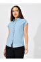 Solid Denim Extended Sleeves Shirt - 3