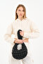 Cluody Bag Black Baguette Women's Quilted / Quilted Puff Hand and Shoulder Bag Length: 25 Width: 35 Handle: 60 cm - 6