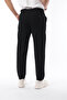 Men's Fabric Trousers Jogger Pants Cut Slim Fit Stretch Fabric Black - Elastic Waist & Comfortable Cut - 5