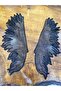 Black Double Towel Embroidery Embroidery Wing Collar Suit Applique 32X10 cm