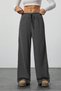 Women's Anthracite High Waist Palazzo Wide Leg Camisole Trousers - 5