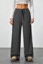 Women's Anthracite High Waist Palazzo Wide Leg Camisole Trousers - 2