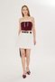 Lizaa Vintage Lace and Corset Detail Crop - 8