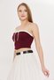 Lizaa Vintage Lace and Corset Detail Crop - 6