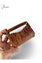 Genuine Patterned Leather Women's Wallet, Real Leather Wallet, Strap Wallet, Carrying Bag, Gift Wallet - 3