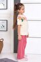 Spanish Leg Leggings Pants Floral Printed Oversize Tshirt Girls' Bottom Top Set - 3
