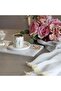 Marble White 30x15 cm Gold Bird Presentation Plate - 4