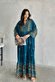 %100 Viscose Bohemian Alaçatı Dress Buttoned Patterned Viscose Dress Modest Dress - 6