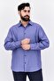 Men Regular Fit Textured Long Sleeves Casual Shirt, Lilac