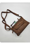 21k barcelona faux wash leather cross shoulder bag coffee - 5
