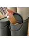 Bin with lid, grey-green, 48 l - 5