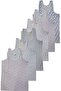 Women's Patterned Thick Strap 6-Piece Undershirt - 2