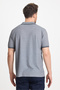 Men's Non-Shrinkable 100% Cotton Fabric Slim Fit Slim Fit Navy-White Non-Curling Polo Neck T-Shirt - 5