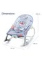 3In1 Rocker/Baby Seat/Recliner with Soothing Music - Party Grey - 5