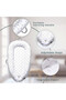 Soft Breathable Fiberfill Newborn Lounger Bed - Arrow Grey - 4