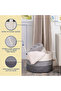 Multipurpose / Laundry Caddy Basket XXL - Grey - 2