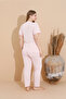 Women's 100% Cotton Short Sleeve Plus Size Pajamas Set 50200 - 4