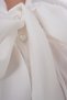 Women's Plus Size Lace Garnished Crepe Shirt with Scarf G0074 - 7