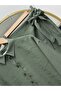Khaki Color Öznur Suit - Side Tie Skirt Ek-Z-244 - 3